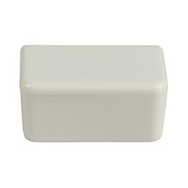 TAPA FINAL DE 1.5 X .8 X .7 CM BLANCO