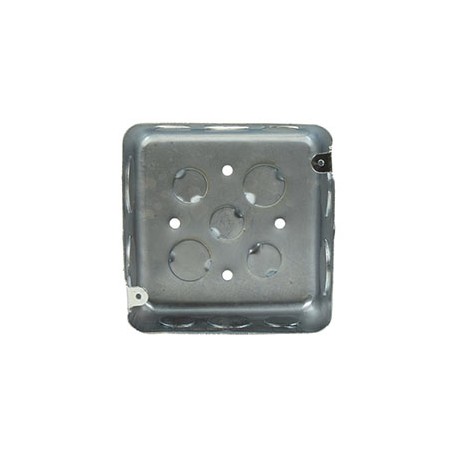 CAJA GALVANIZADA CUADRADA DE 5 X 5 PULGADAS (12 X 12 CM)