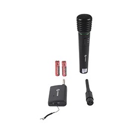 MICRÓFONO ALÁMBRICO/INALÁMBRICO NEGRO